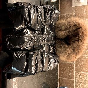 Moncler black puffer jacket
